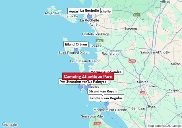 Kaart van te bezoeken steden