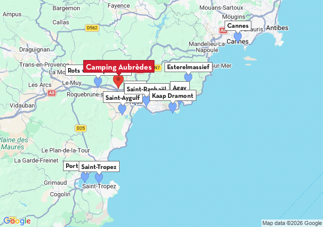 Kaart van te bezoeken steden