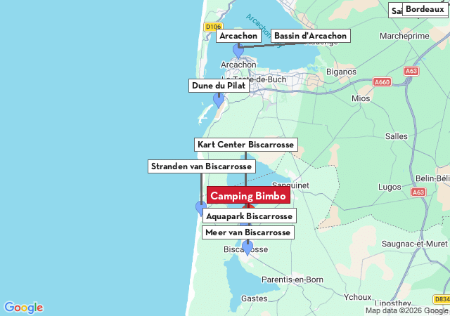 Kaart van te bezoeken steden