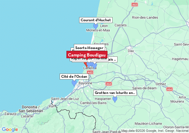 Kaart van te bezoeken steden