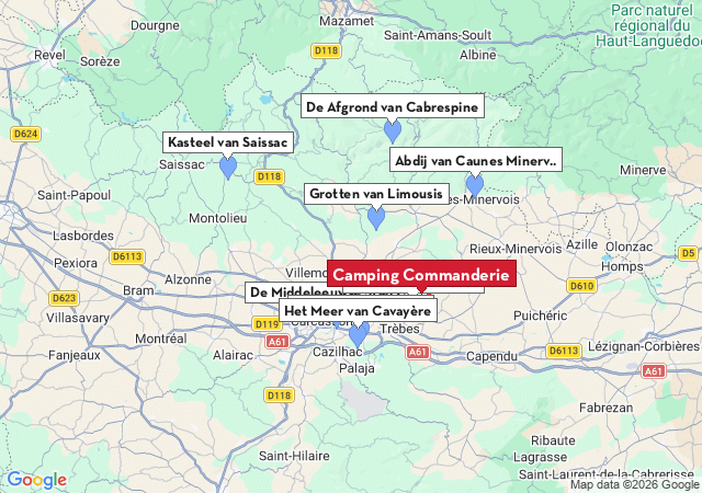 Kaart van te bezoeken steden