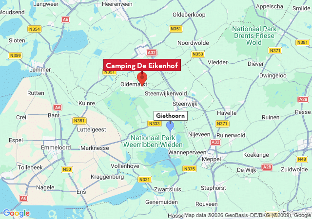 Kaart van te bezoeken steden