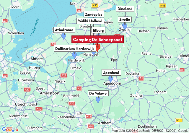 Kaart van te bezoeken steden