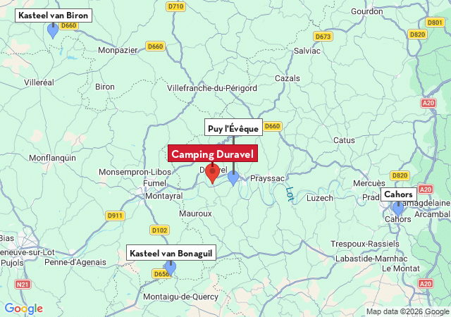 Kaart van te bezoeken steden