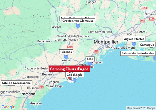 Kaart van te bezoeken steden