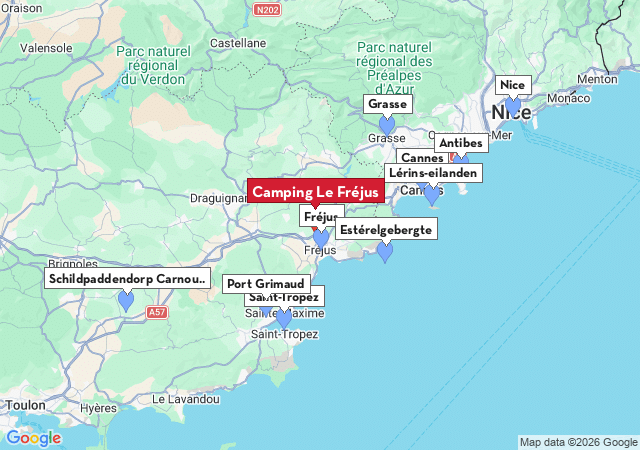 Kaart van te bezoeken steden