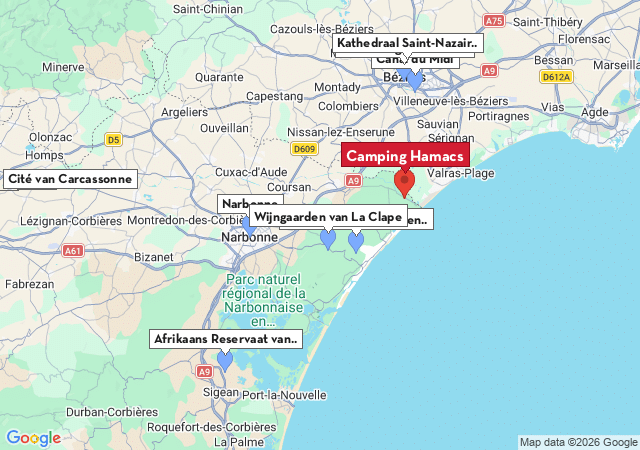 Kaart van te bezoeken steden