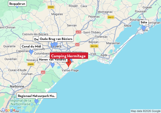 Kaart van te bezoeken steden