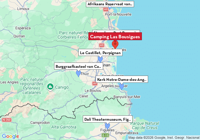 Kaart van te bezoeken steden