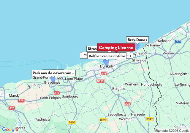 Kaart van te bezoeken steden