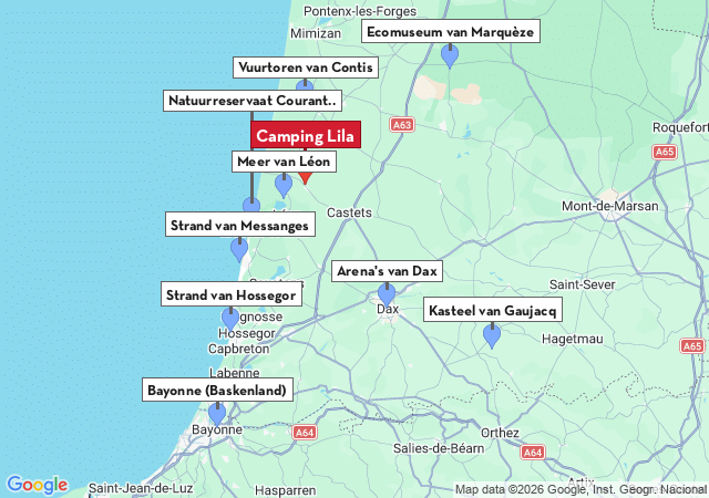 Kaart van te bezoeken steden