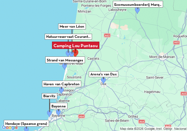 Kaart van te bezoeken steden