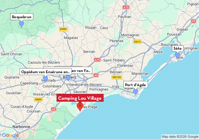 Kaart van te bezoeken steden