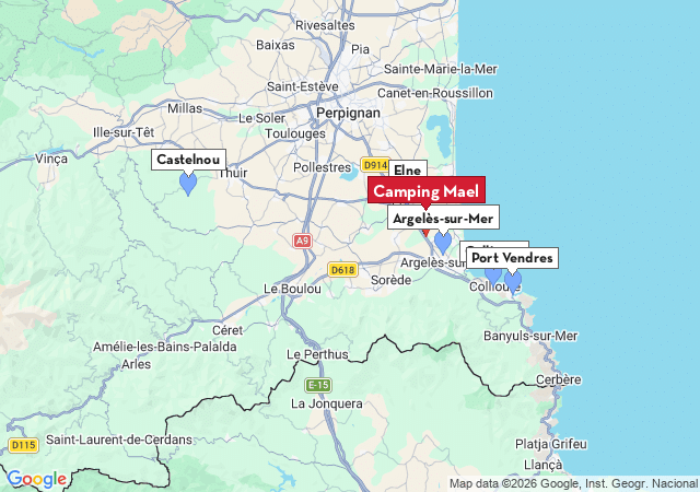 Kaart van te bezoeken steden