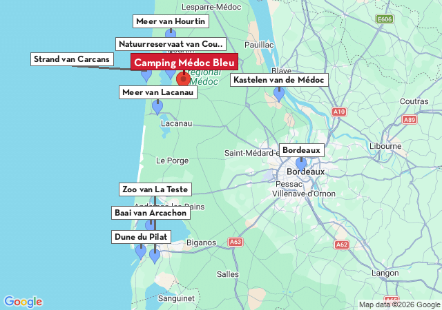 Kaart van te bezoeken steden