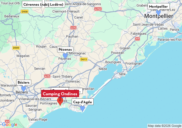 Kaart van te bezoeken steden