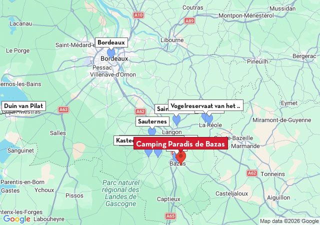 Kaart van te bezoeken steden