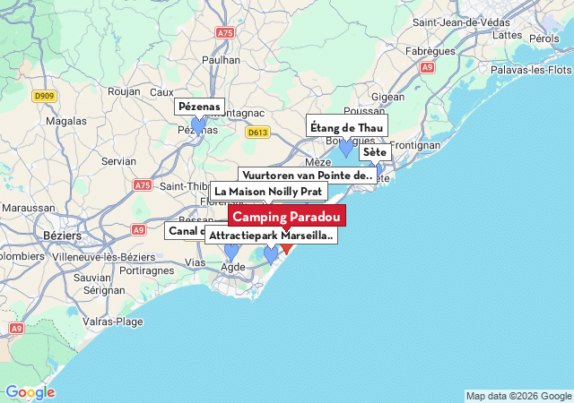 Kaart van te bezoeken steden