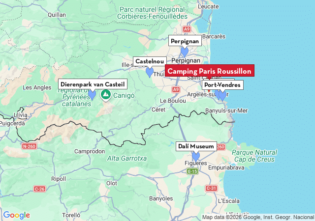 Kaart van te bezoeken steden