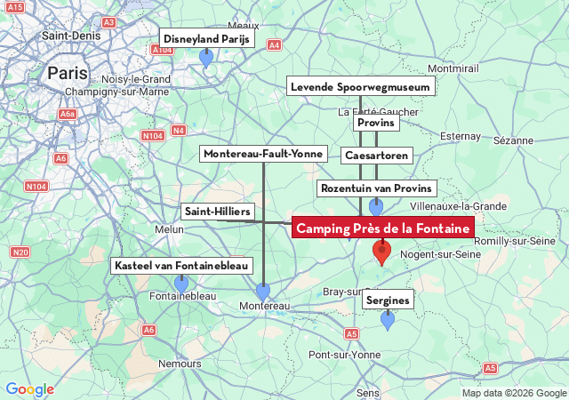Kaart van te bezoeken steden