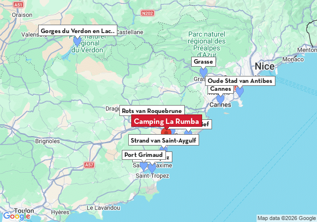 Kaart van te bezoeken steden