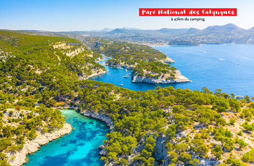 Calanques Nationaal Park, kustlandschappen en turquoise wateren te bezoeken nabij Marseille.