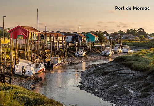 Haven van Mornac, typisch oesterdorp in Charente-Maritime, om te ontdekken.