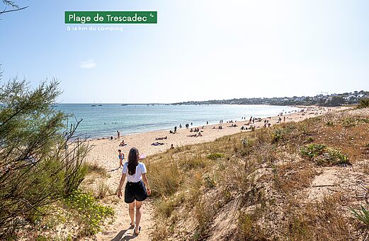 Strand van Trescadec, prachtig zandstrand in Finistère, Bretagne.