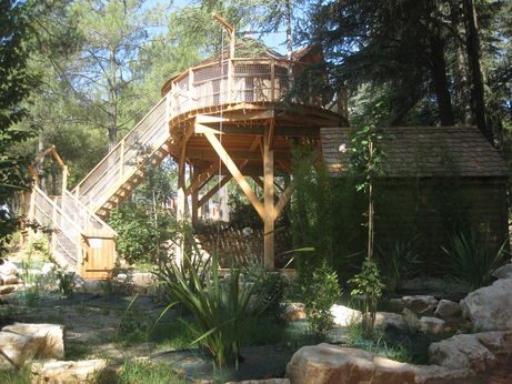 Beauregard : Cabanes dans les arbres, Camping Provence-Alpen-Cte d'Azur