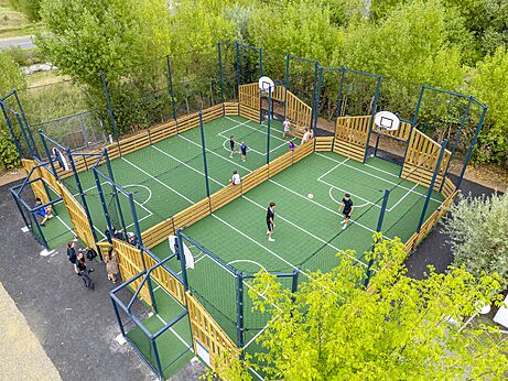 Multisportterrein camping VAGUES OCEANES Bois Joly Saint-Jean-de-Monts (85).
