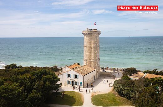 Phare des Baleines, iconisch historisch monument op �le de R�, Charente-Maritime.