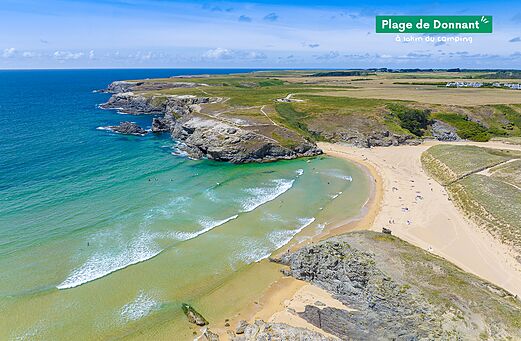 Donnant strand, prachtig zandstrand op Belle-Île-en-Mer.