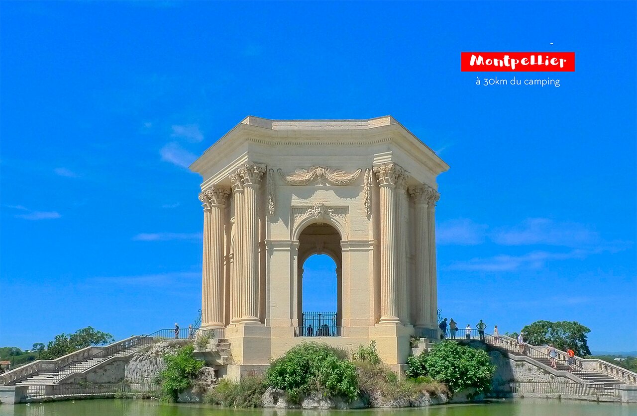 Historisch monument van Peyrou in Montpellier, Occitani�, een stad om te ontdekken.