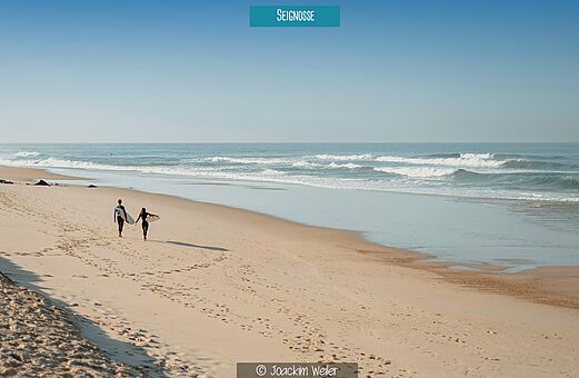 Strand van Seignosse, ideale surfplek nabij Labenne Oc�an.