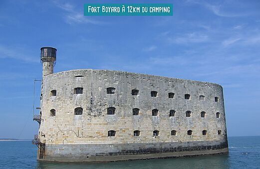 Fort Boyard, iconisch historisch monument op zee, nabij het eiland Oléron.