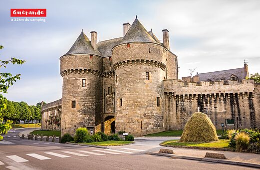 Middeleeuwse stadsmuren van Gu�rande, historische vestingstad in Loire-Atlantique.