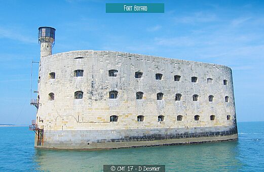 Fort Boyard, historisch zeefort te bezoeken nabij La Rochelle, Charente-Maritime.
