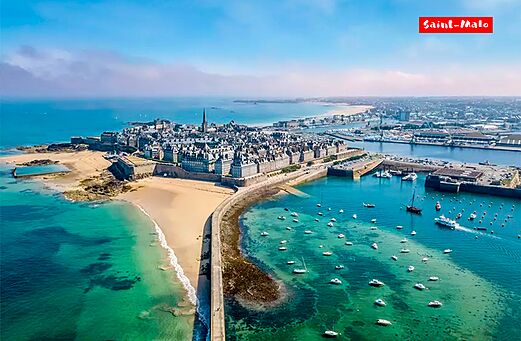 Corsaire stad Saint-Malo, vestingstad te bezoeken in Bretagne.