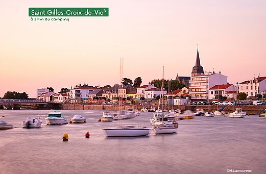 Jachthaven van Saint Gilles-Croix-de-Vie, kuststad om te bezoeken in de Vendée.