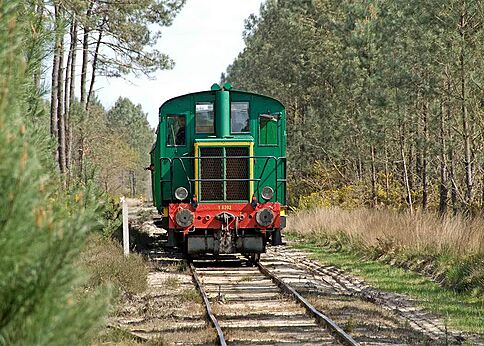 Trein op camping VAGUES OCEANES Les Cigales in Moliets-Plage (40).