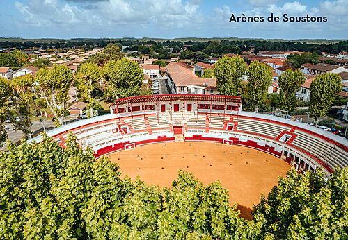 Arena van Soustons, historisch amfitheater te bezoeken in de Landes (40).