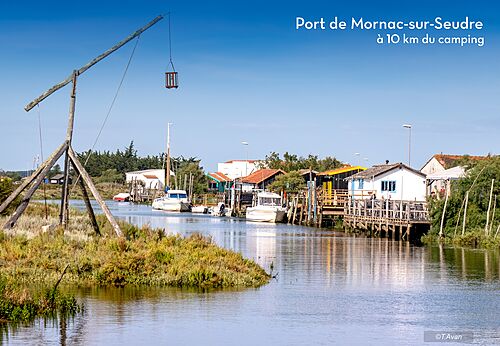 Haven van Mornac-sur-Seudre, pittoresk dorp in Charente-Maritime, Frankrijk.