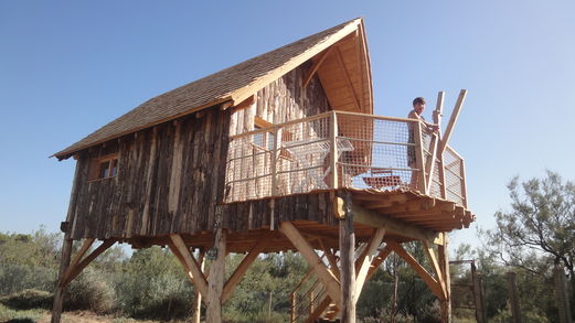 Cte Vermeille : Cabane dans les airs, Camping Languedoc Roussillon