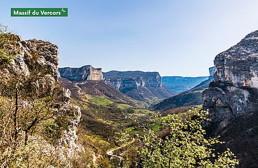 Vercors Massief, indrukwekkende berglandschappen en kliffen te bezoeken in Drôme.