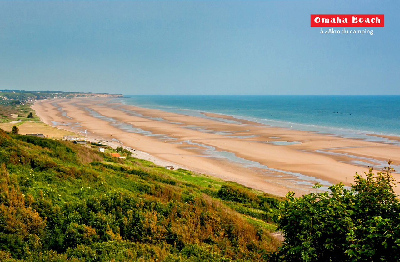 Omaha Beach strand, historische landingsplaats in Normandi�, te bezoeken.