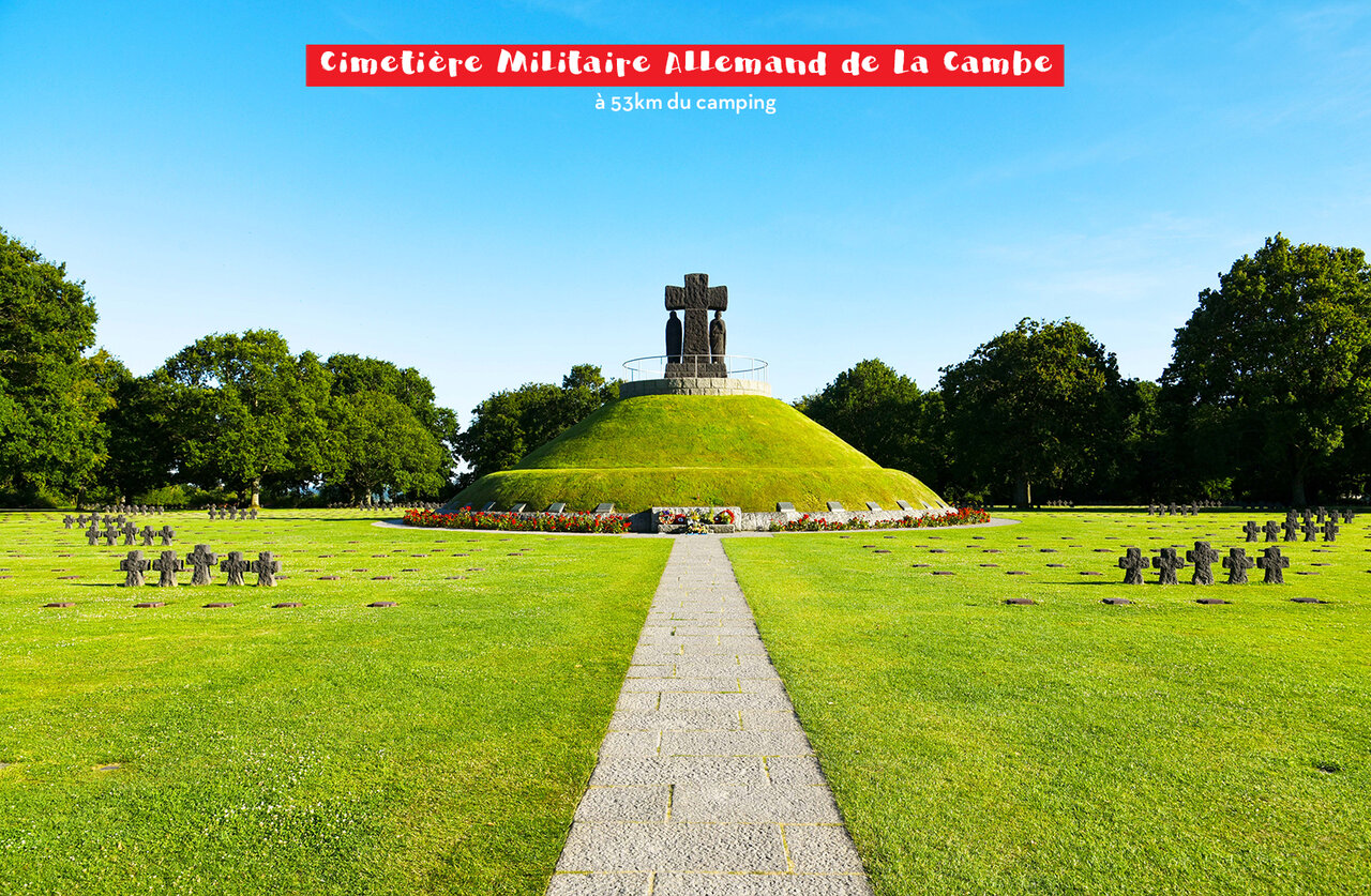 Duitse Militaire Begraafplaats La Cambe, historische plek te bezoeken in Normandi�.