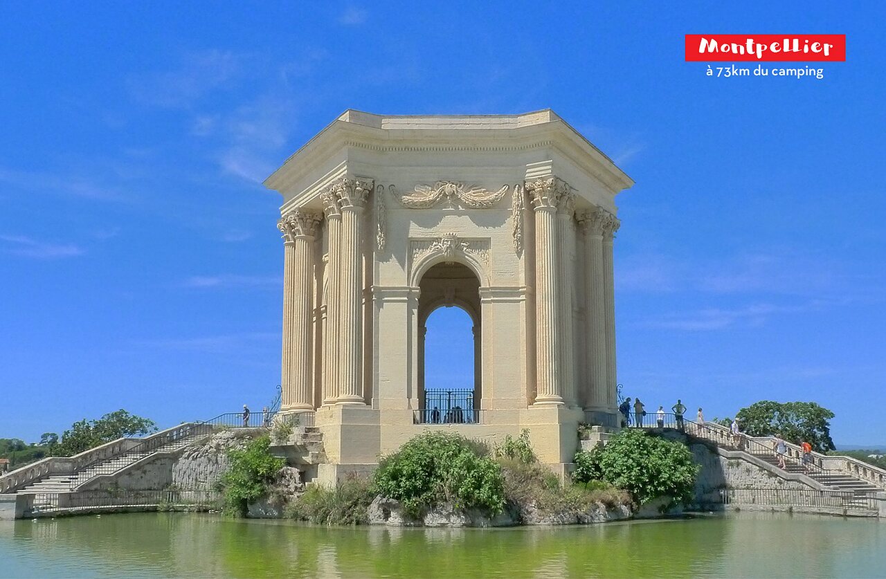 Historisch monument Ch�teau d'eau du Peyrou in Montpellier, H�rault, te ontdekken.