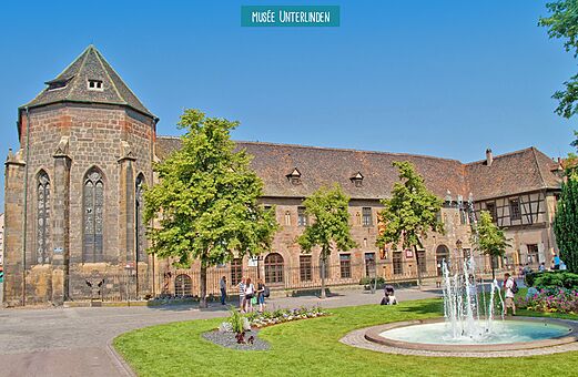 Musée Unterlinden, culturele en historische plek te bezoeken in Colmar, Elzas.