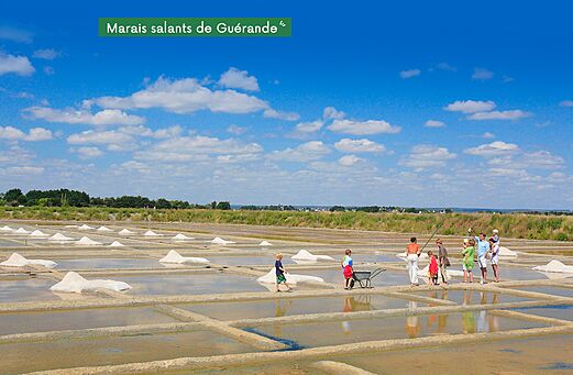 Zoutpannen van Guérande, natuurlijke site te bezoeken nabij Asserac in Loire-Atlantique.