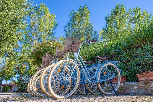 Fietsen op camping VAGUES OCEANES Au Flamenco in Argelès-sur-Mer (66).